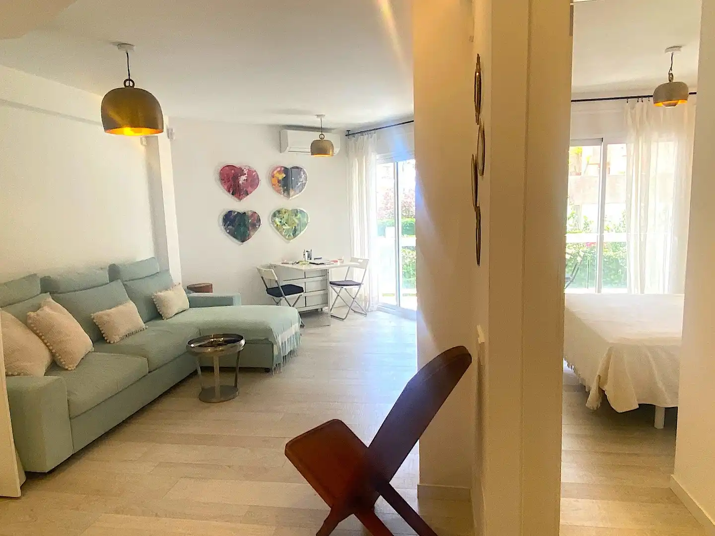 Sala d'estar de Apartament en venda en Eivissa amb Calefacció, Jardí privat i Moblat