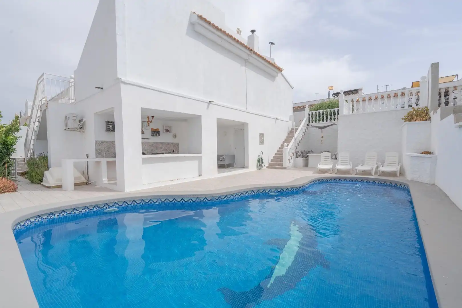 Piscina de Casa o chalet en venta en Mazarrón con Aire acondicionado, Calefacción y Jardín privado