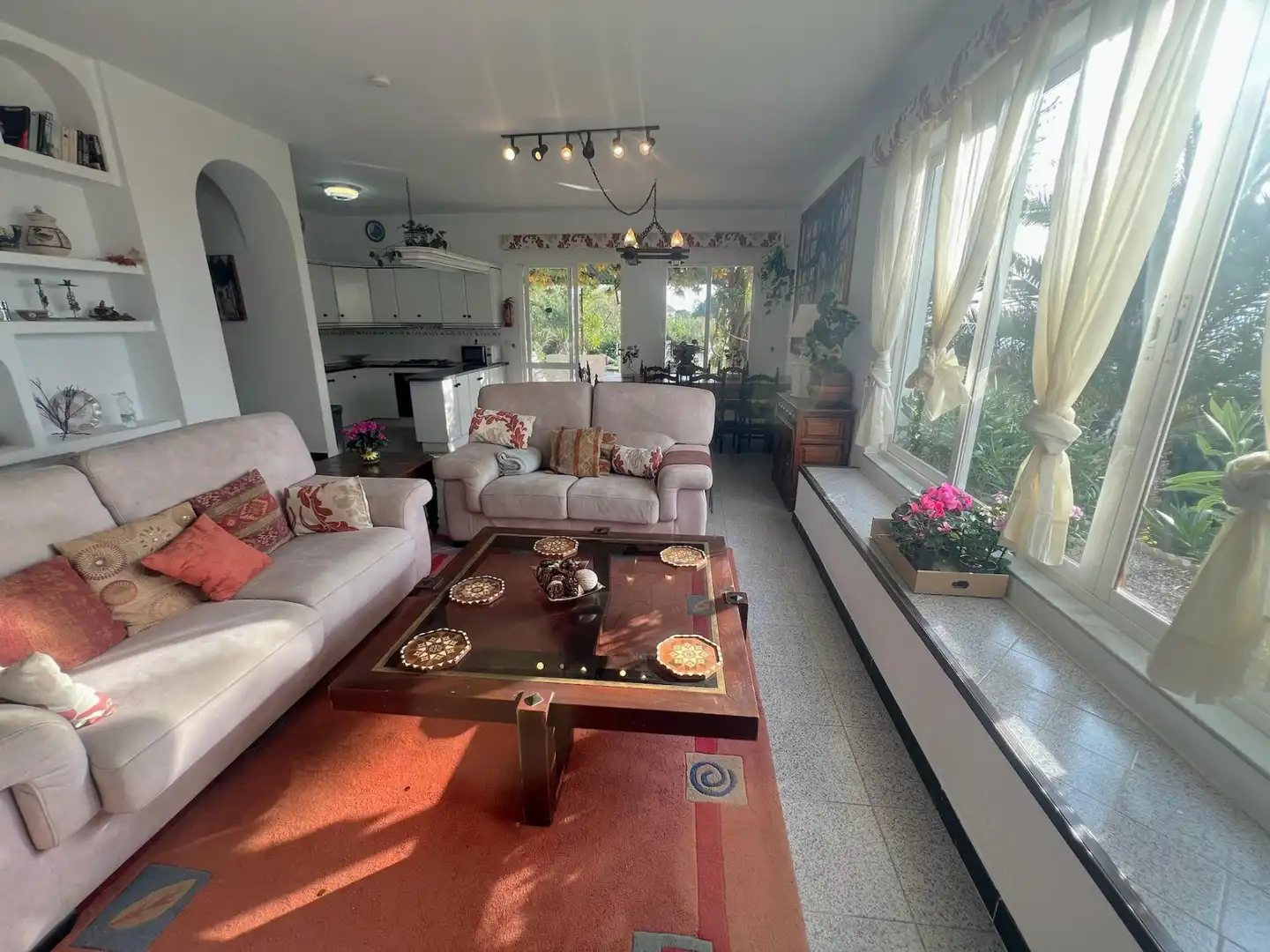 Living room of Houses for rent in Mijas  with Private garden, Terrace and Swimming Pool