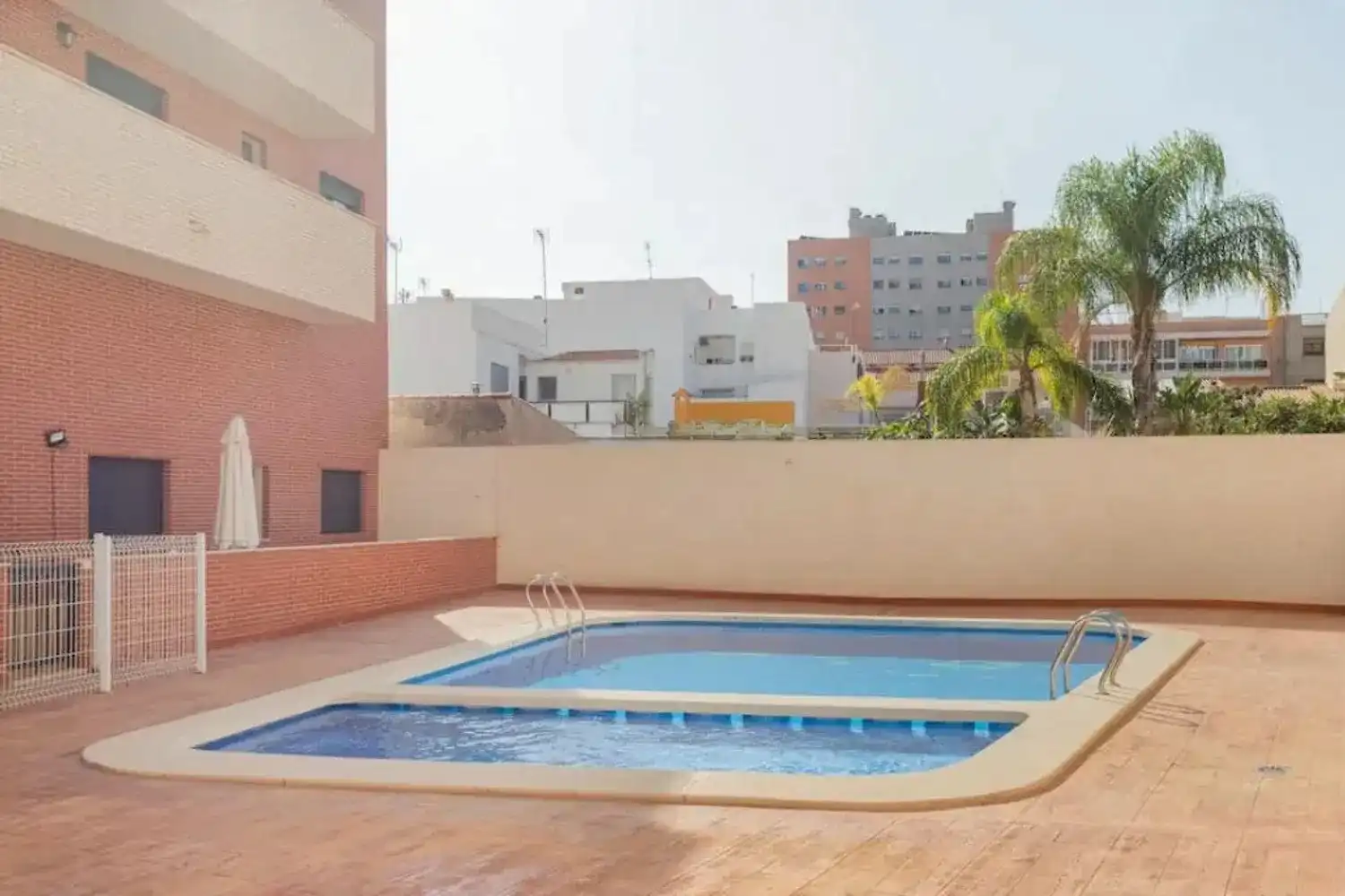 Swimming pool of Flat for sale in El Campello  with Air Conditioner, Heating and Private garden