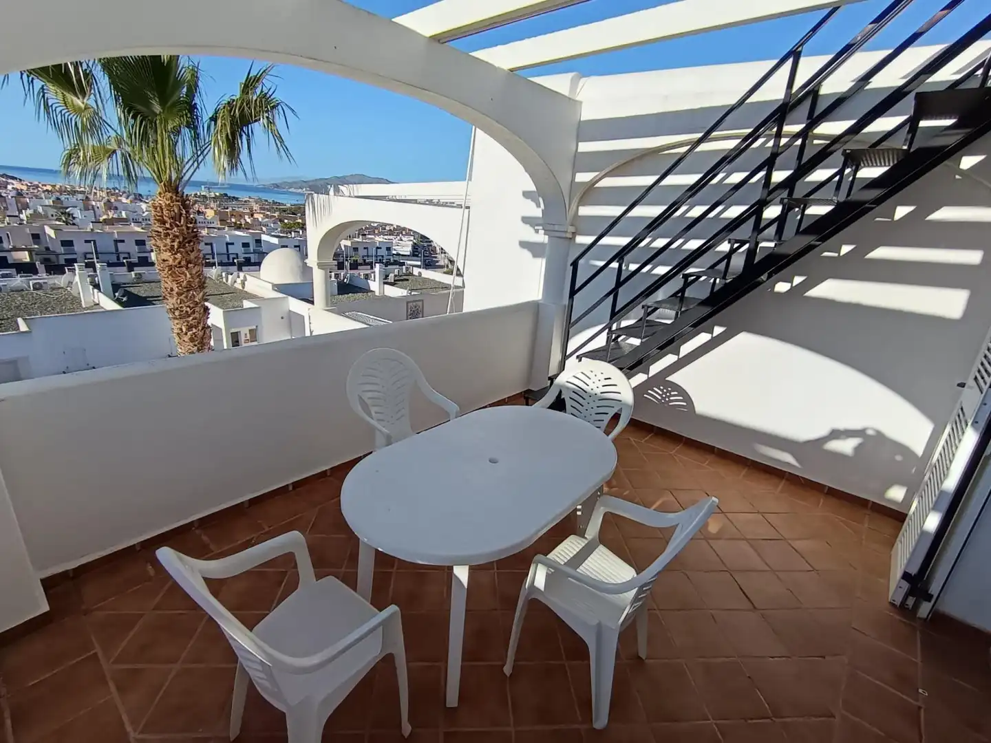 Terrace of Flat for sale in Pulpí  with Air Conditioner, Private garden and Furnished