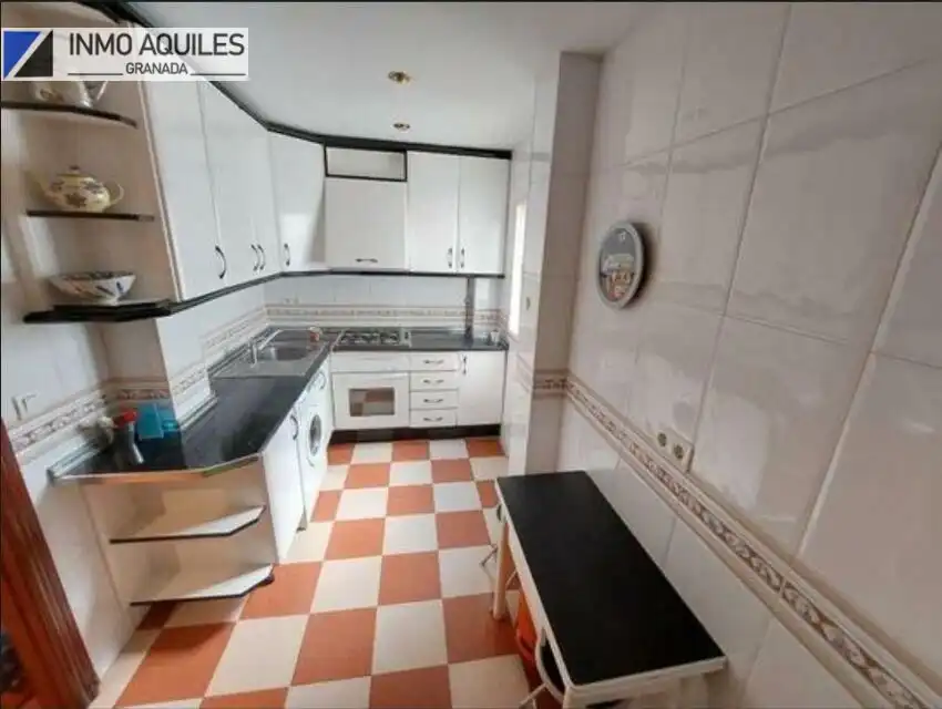Kitchen of Flat for rent in Granada  with Air Conditioner and Furnished