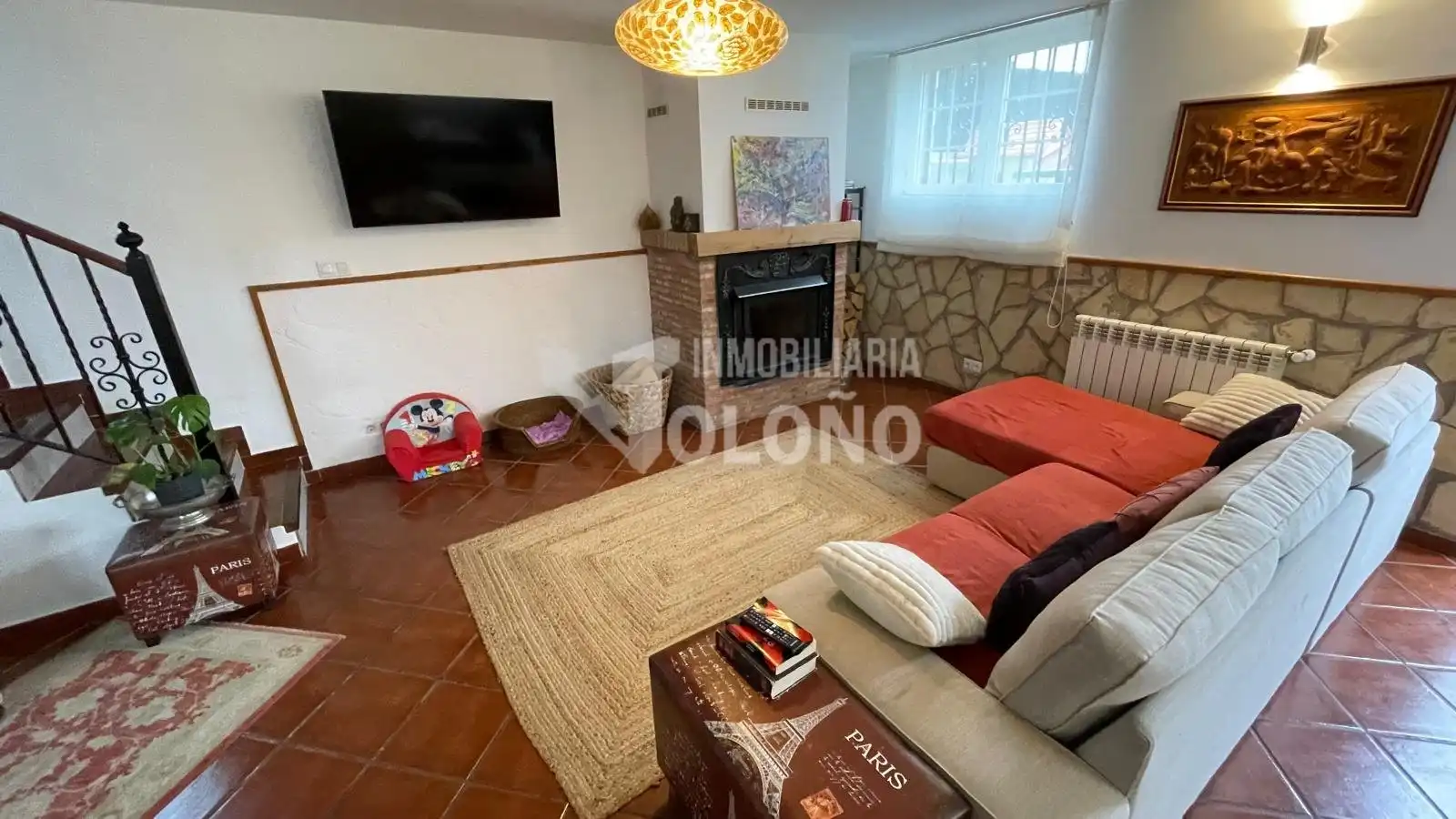 Living room of Houses for sale in Anguciana  with Heating, Private garden and Parquet flooring