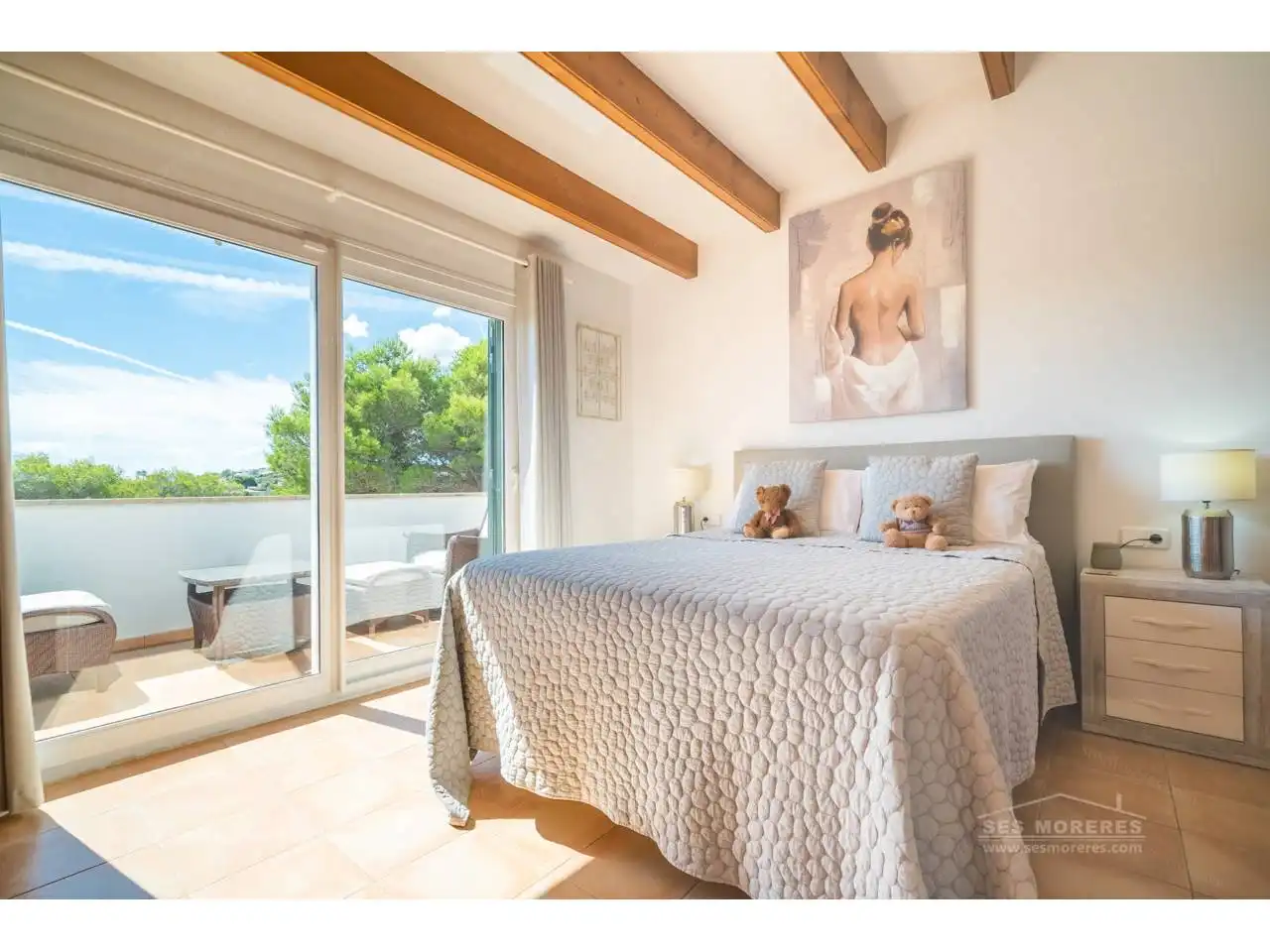 Bedroom of Houses for sale in Es Mercadal  with Air Conditioner, Private garden and Terrace