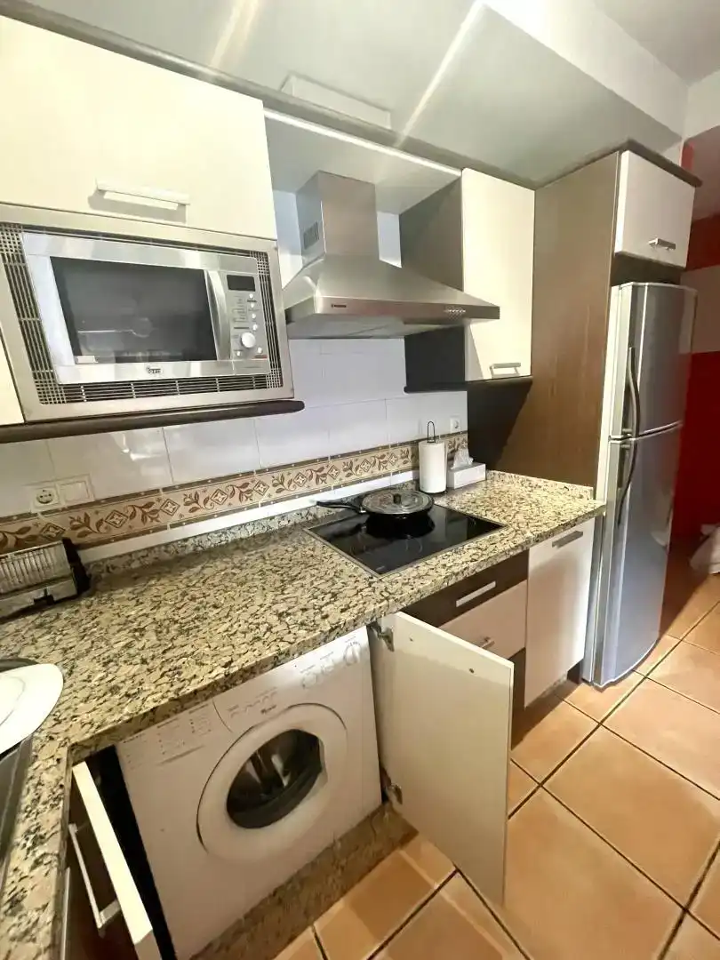 Kitchen of Flat for rent in Torrox  with Private garden, Swimming Pool and Furnished