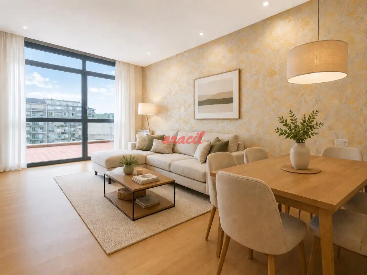 Sala de estar de Piso de alquiler en Ourense Capital  con Calefacción y Amueblado