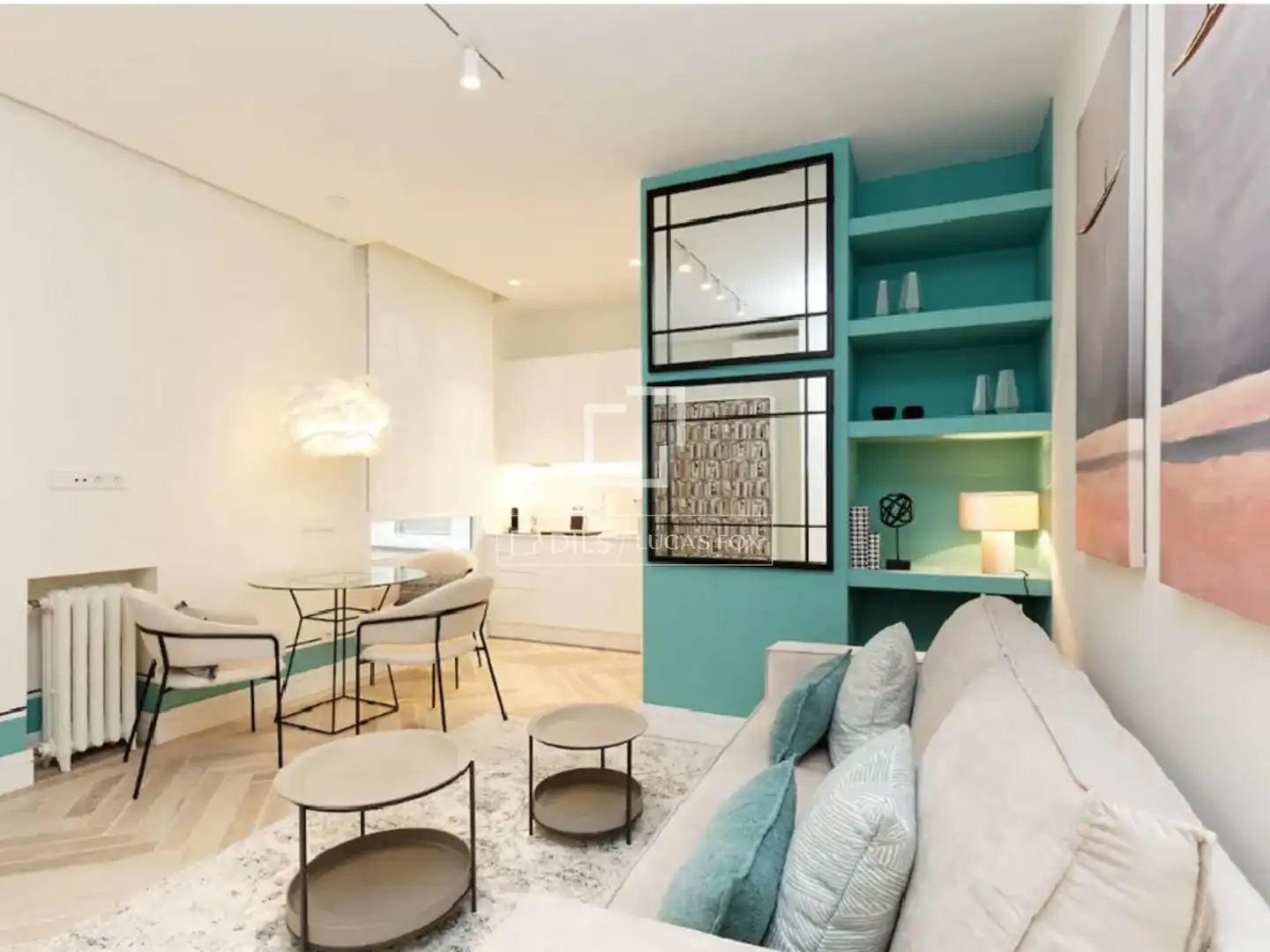 Sala de estar de Loft de alquiler en Madrid con Aire acondicionado, Calefacción y Amueblado