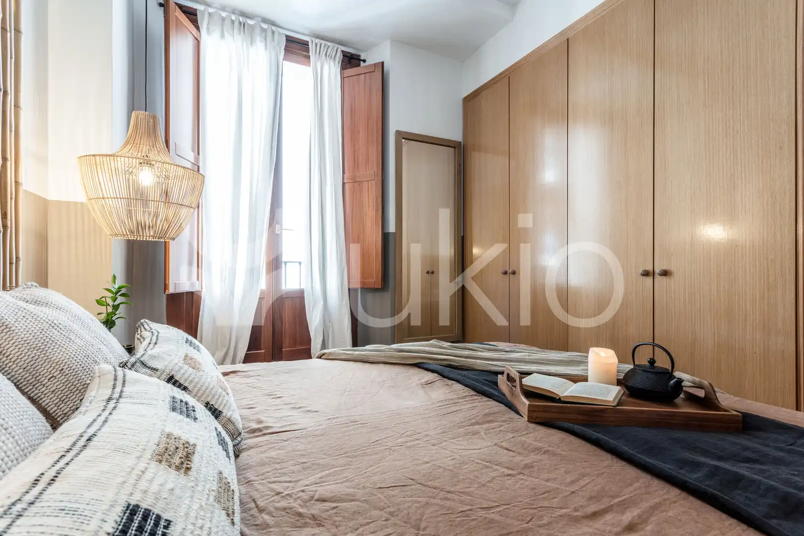 Habitación de Apartamento de alquiler en Madrid con Aire acondicionado, Calefacción y Amueblado