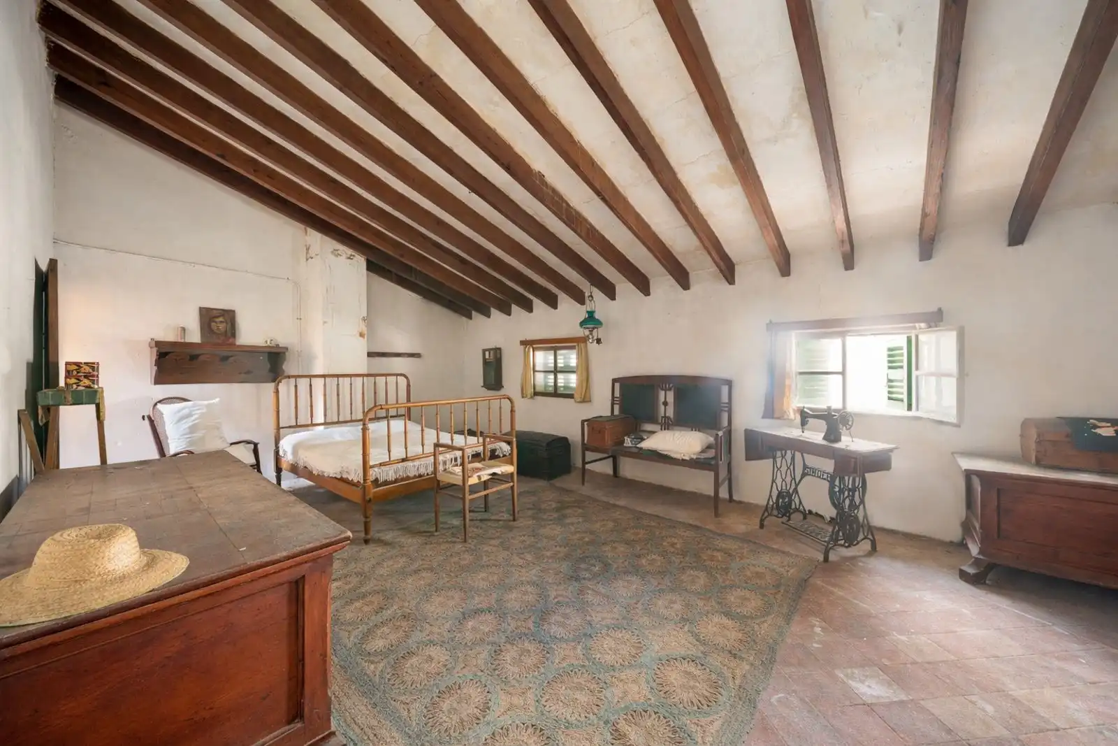 Schlafzimmer von Einfamilien-Reihenhaus zum Verkauf in Sa Pobla mit Heizung, Privatgarten und Terrasse
