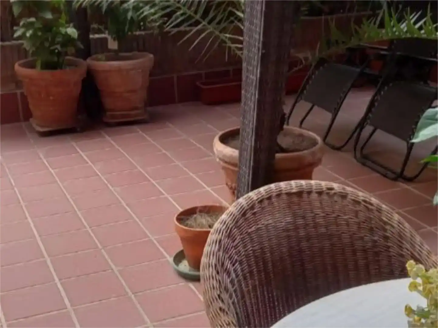 Terrasse von Wohnung zur Miete in Madrid mit Klimaanlage, Privatgarten und Parkett
