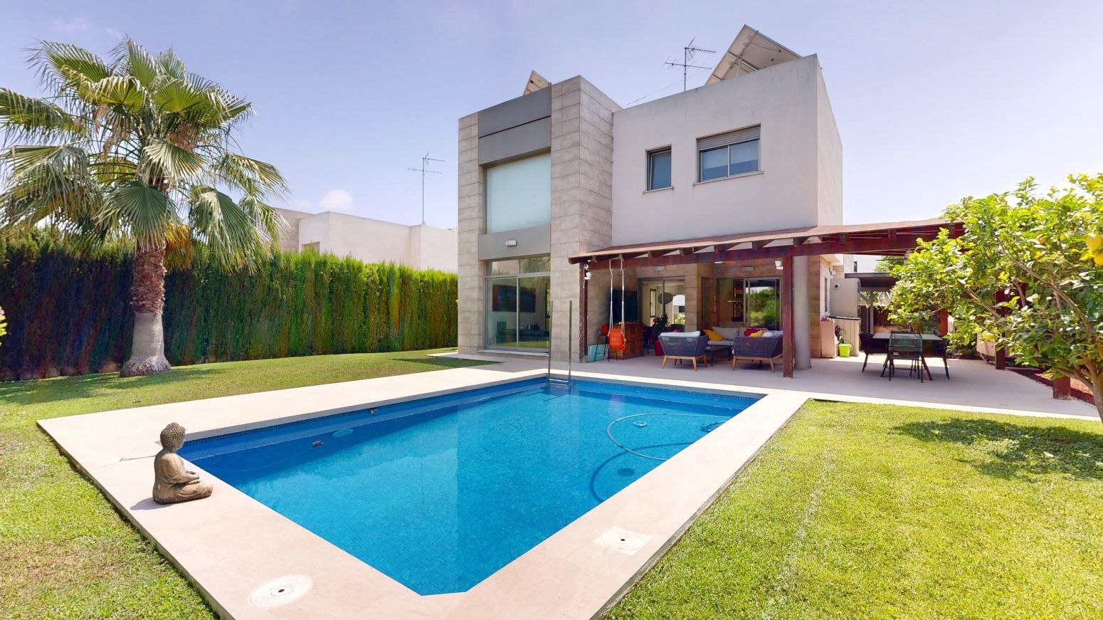 Swimming pool of House or chalet for sale in Bétera  with Heating, Private garden and Terrace