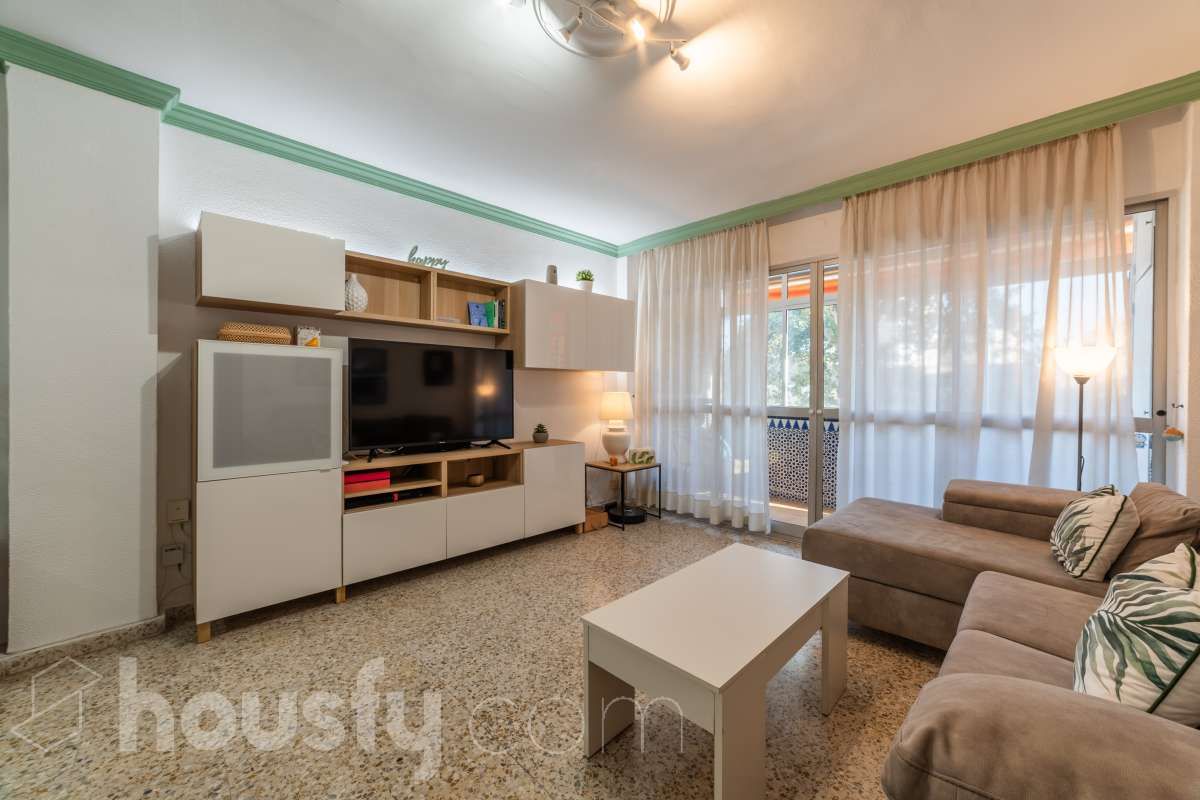 Sala d'estar de Pis en venda en Málaga Capital amb Aire condicionat i Terrassa