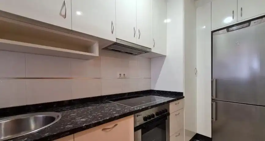 Kitchen of Flat for rent in Ourense Capital   with Heating, Furnished and Balcony