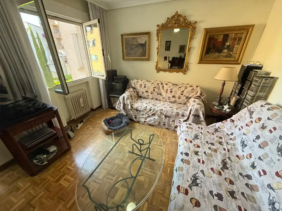 Sala de estar de Piso en venta en Madrid con Calefacción y Terraza
