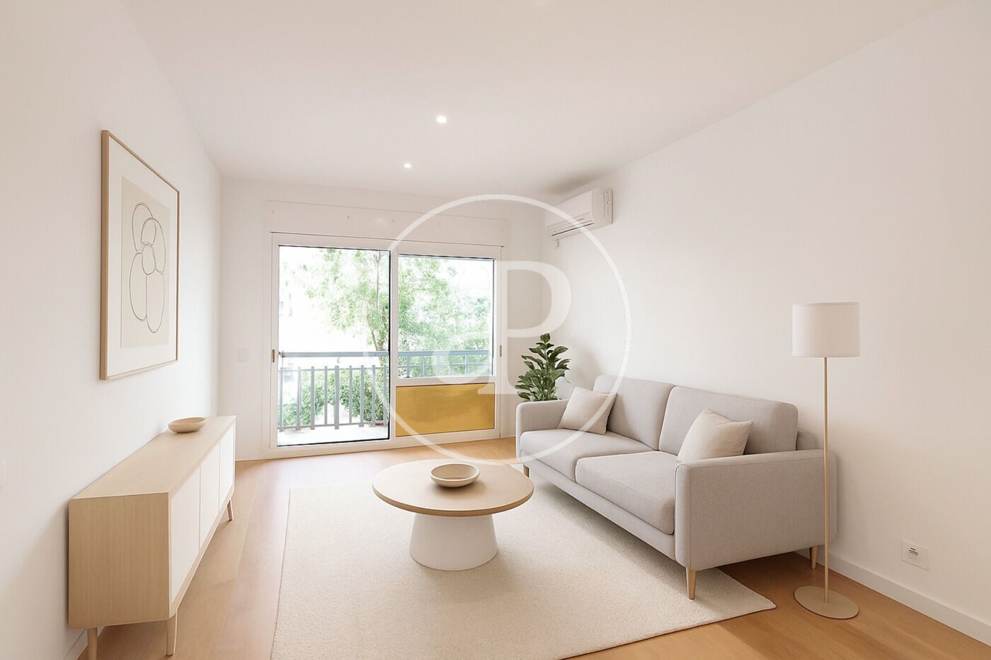 Sala de estar de Piso en venta en  Barcelona Capital con Aire acondicionado, Calefacción y Balcón