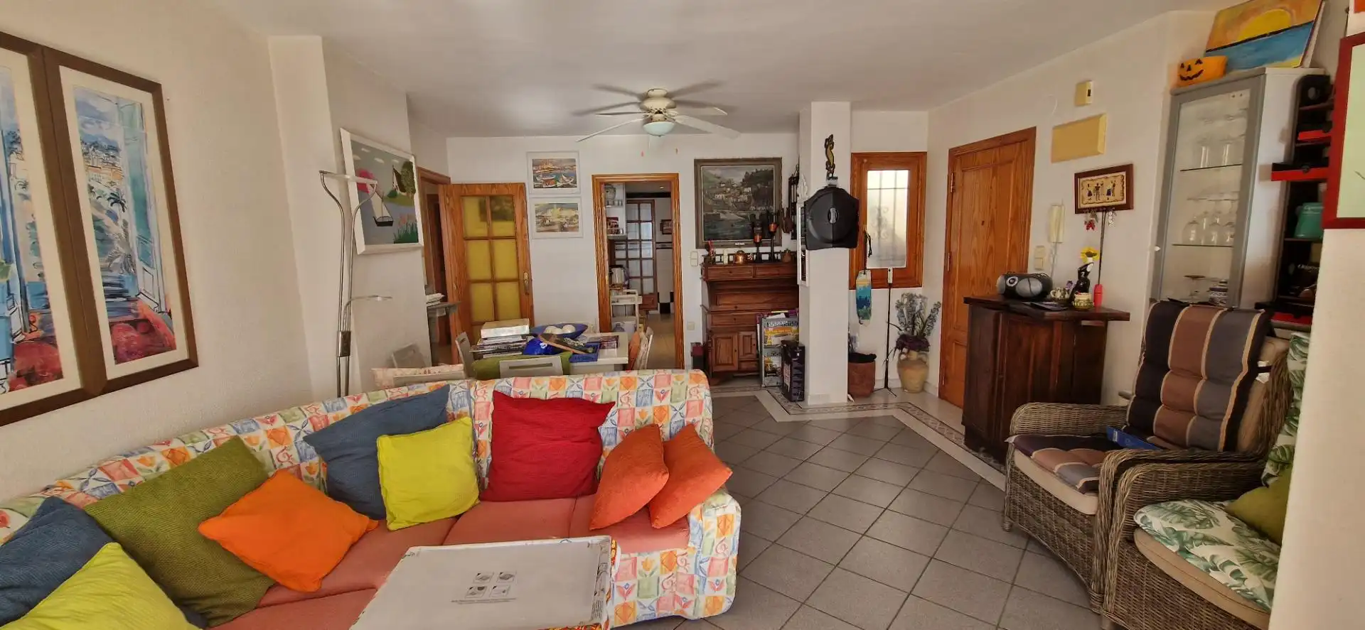 Sala de estar de Piso en venta en Cullera con Jardín privado, Terraza y Amueblado