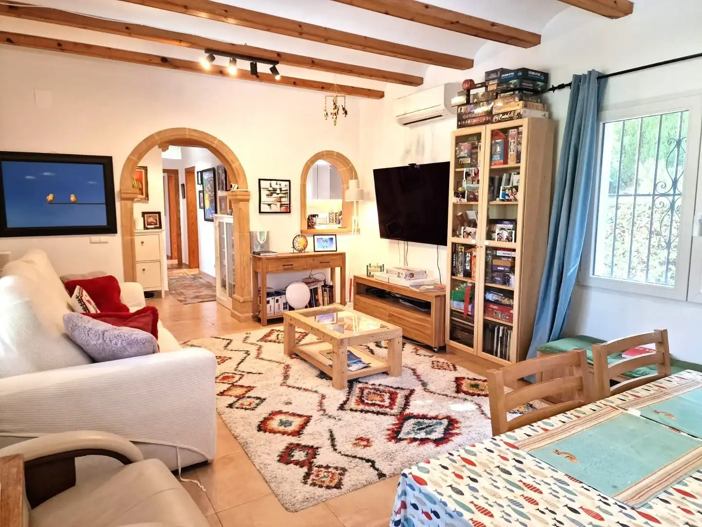 Sala d'estar de Casa o xalet en venda en Jávea / Xàbia amb Aire condicionat, Calefacció i Traster