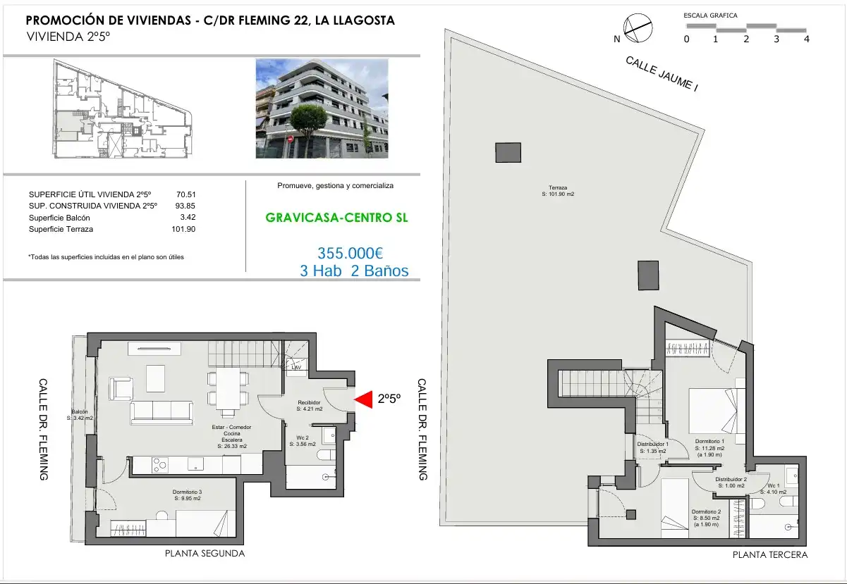 Piso en venta en La Llagosta con Aire acondicionado, Calefacción y Terraza