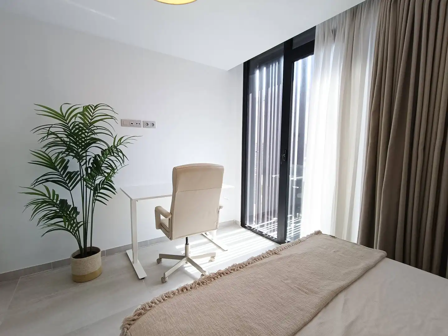 Schlafzimmer von Dachboden zur Miete in Las Palmas de Gran Canaria mit Klimaanlage, Terrasse und Möbliert