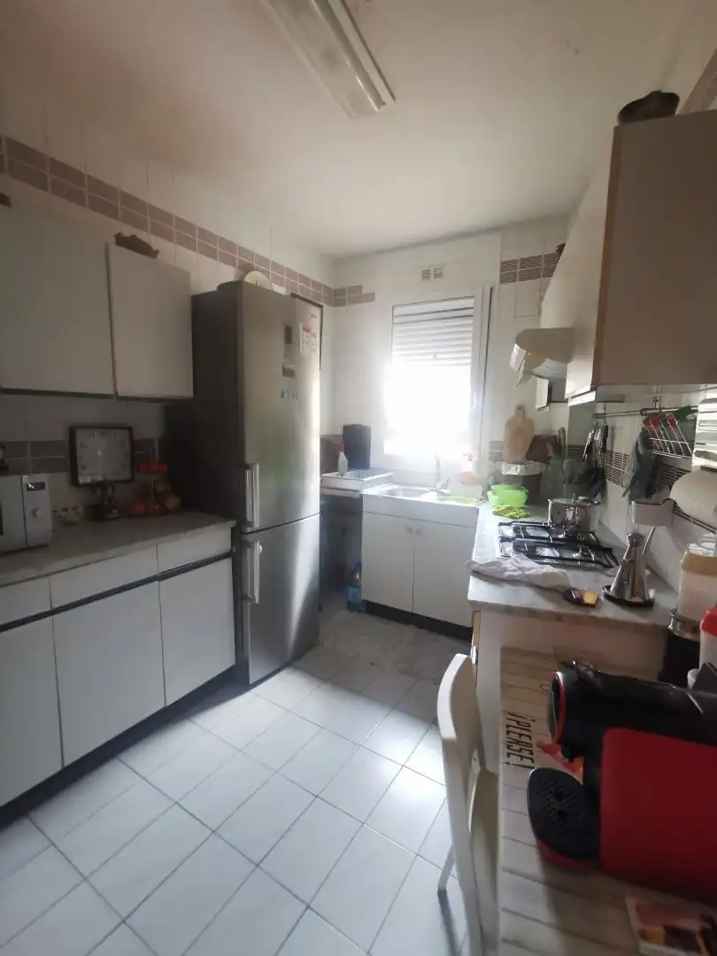 Kitchen of Flat for sale in Cornellà de Llobregat  with Air Conditioner, Heating and Terrace
