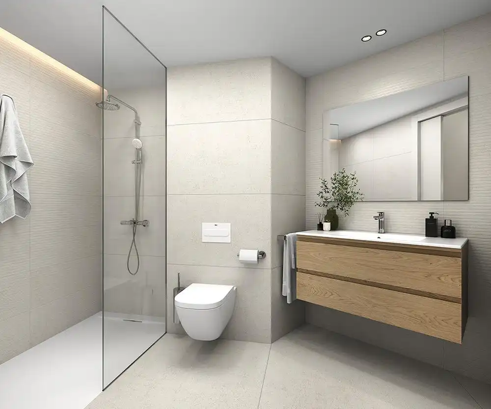 Bathroom of Flat for sale in Castelldefels  with Air Conditioner and Terrace