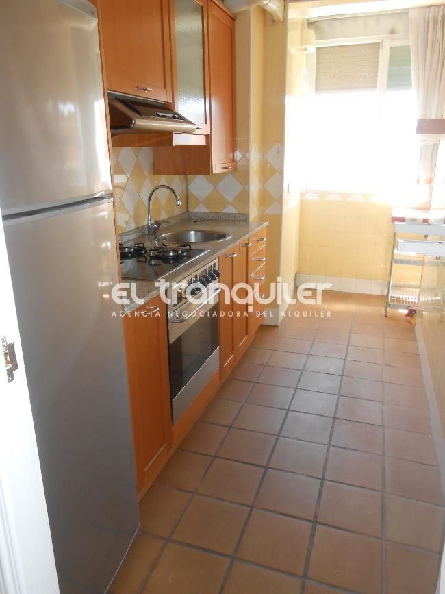 Kitchen of Flat to rent in  Madrid Capital  with Air Conditioner, Parquet flooring and Terrace