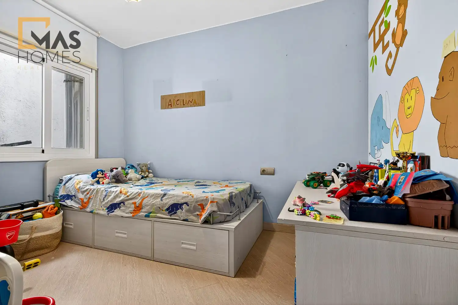 Schlafzimmer von Wohnung zum Verkauf in Terrassa mit Klimaanlage, Heizung und Terrasse