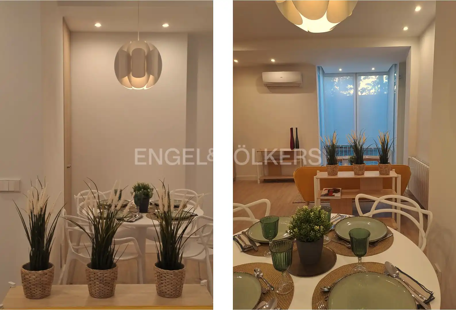 Dining room of Apartments for rent in Madrid  with Air Conditioner, Heating and Furnished