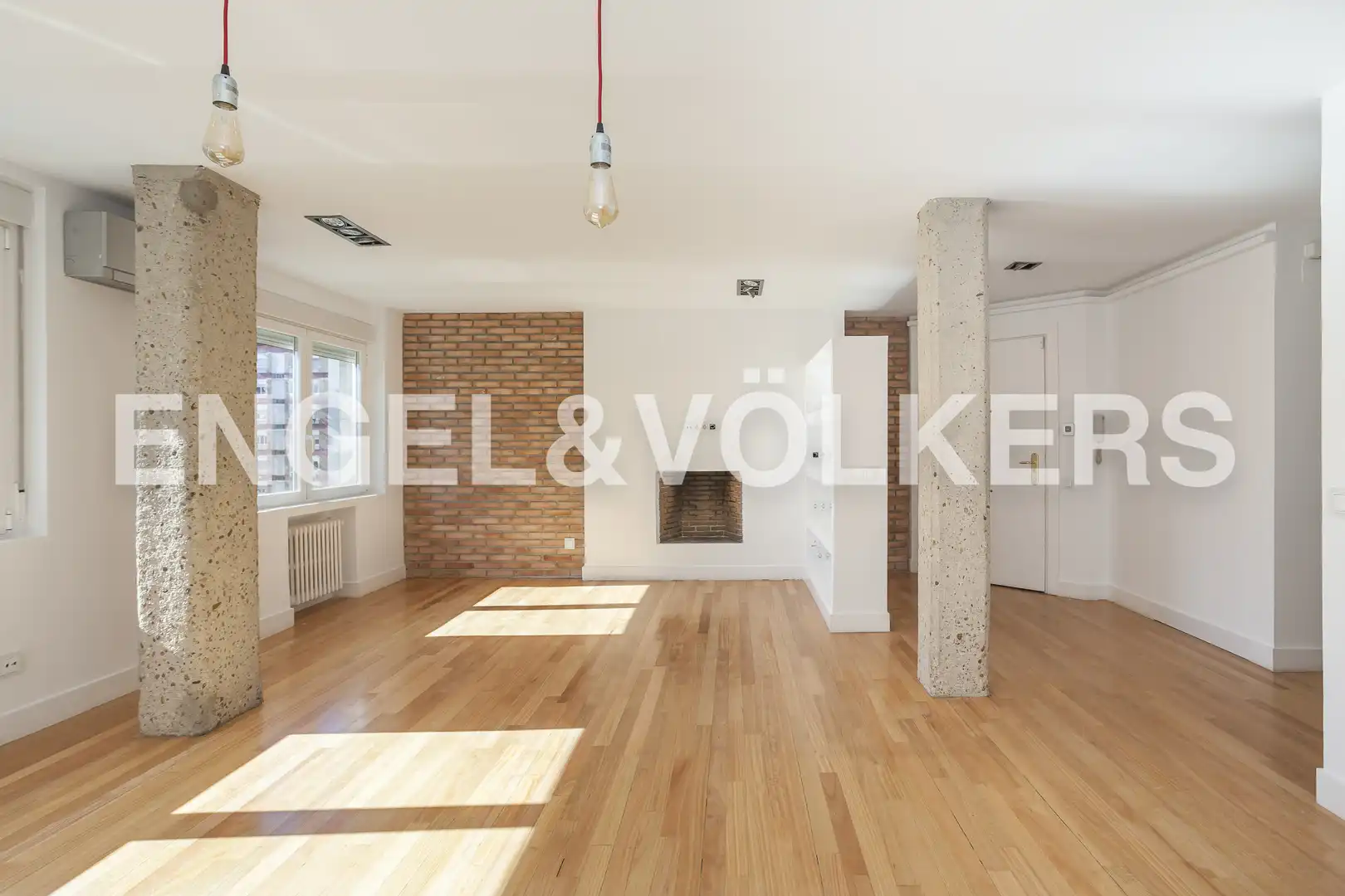 Sala de estar de Piso de alquiler en Madrid con Aire acondicionado, Calefacción y Parquet