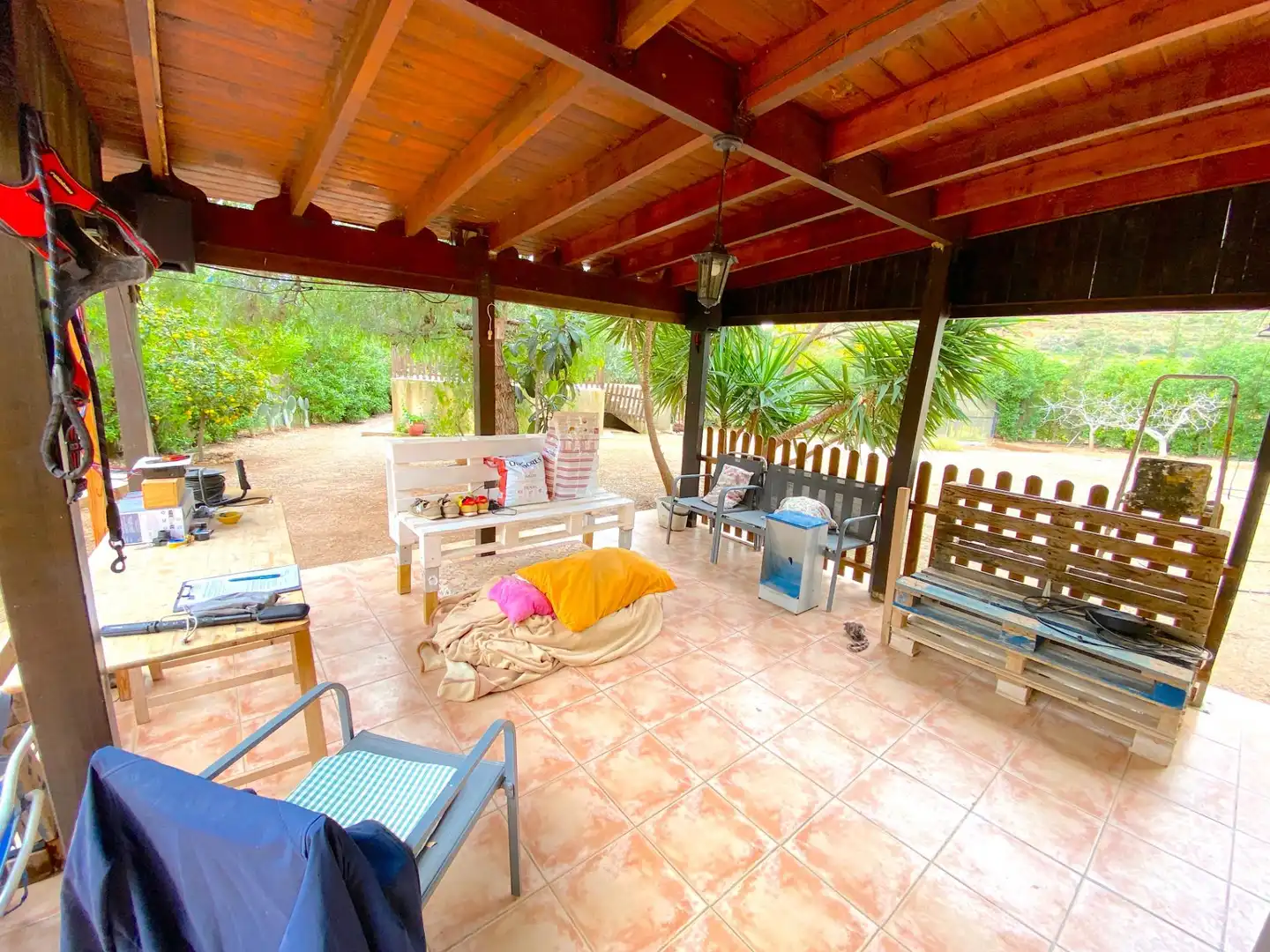 Terrasse von Haus oder Chalet zum Verkauf in Mazarrón mit Klimaanlage, Privatgarten und Schwimmbad