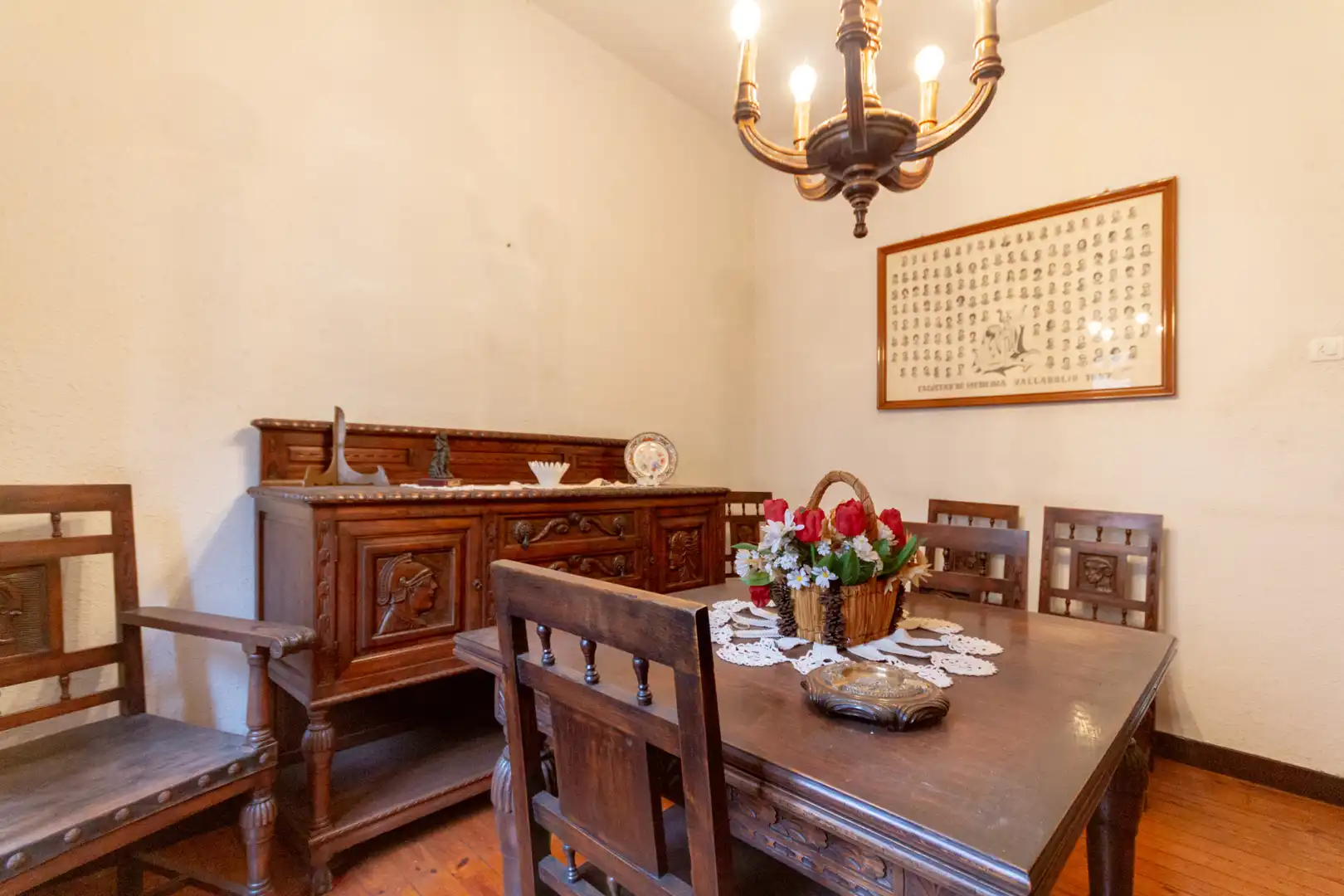 Esszimmer von Wohnung zum Verkauf in Mieres (Asturias) mit Heizung, Parkett und Möbliert