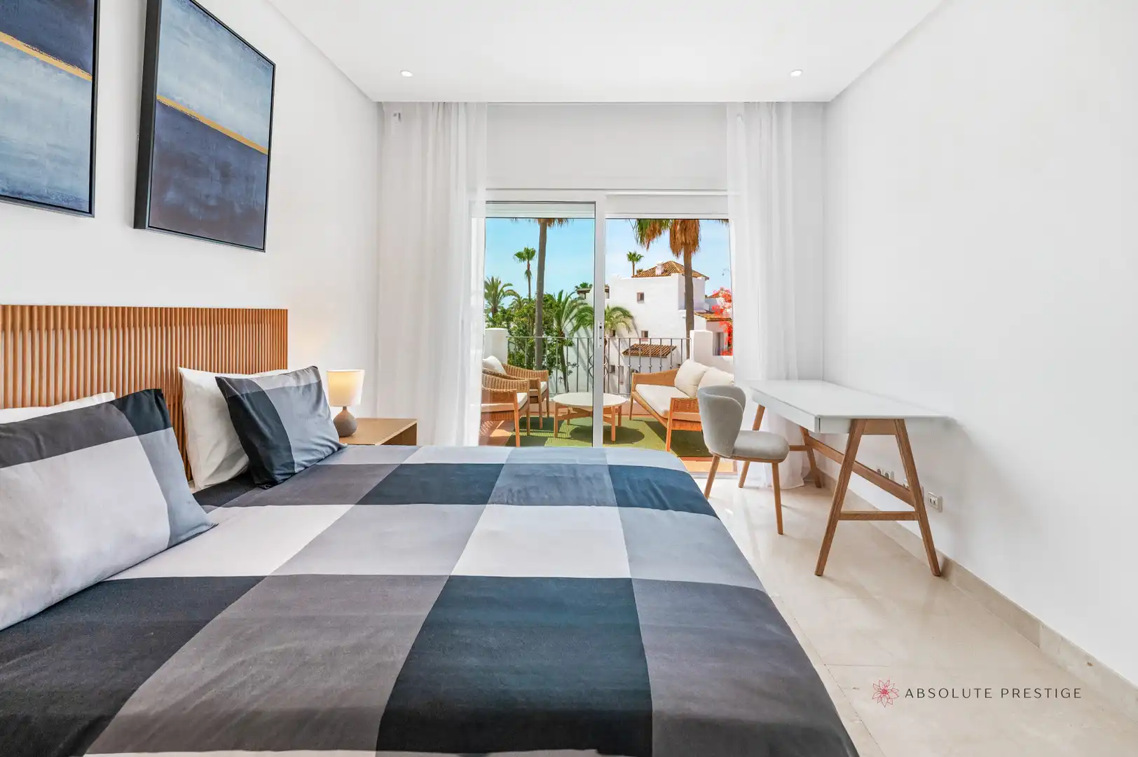 Bedroom of Attic for rent in Estepona  with Air Conditioner, Terrace and Swimming Pool