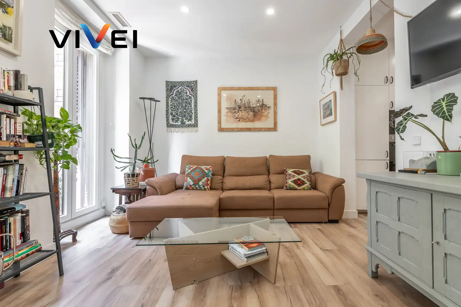 Living room of Flat for sale in Madrid  with Balcony