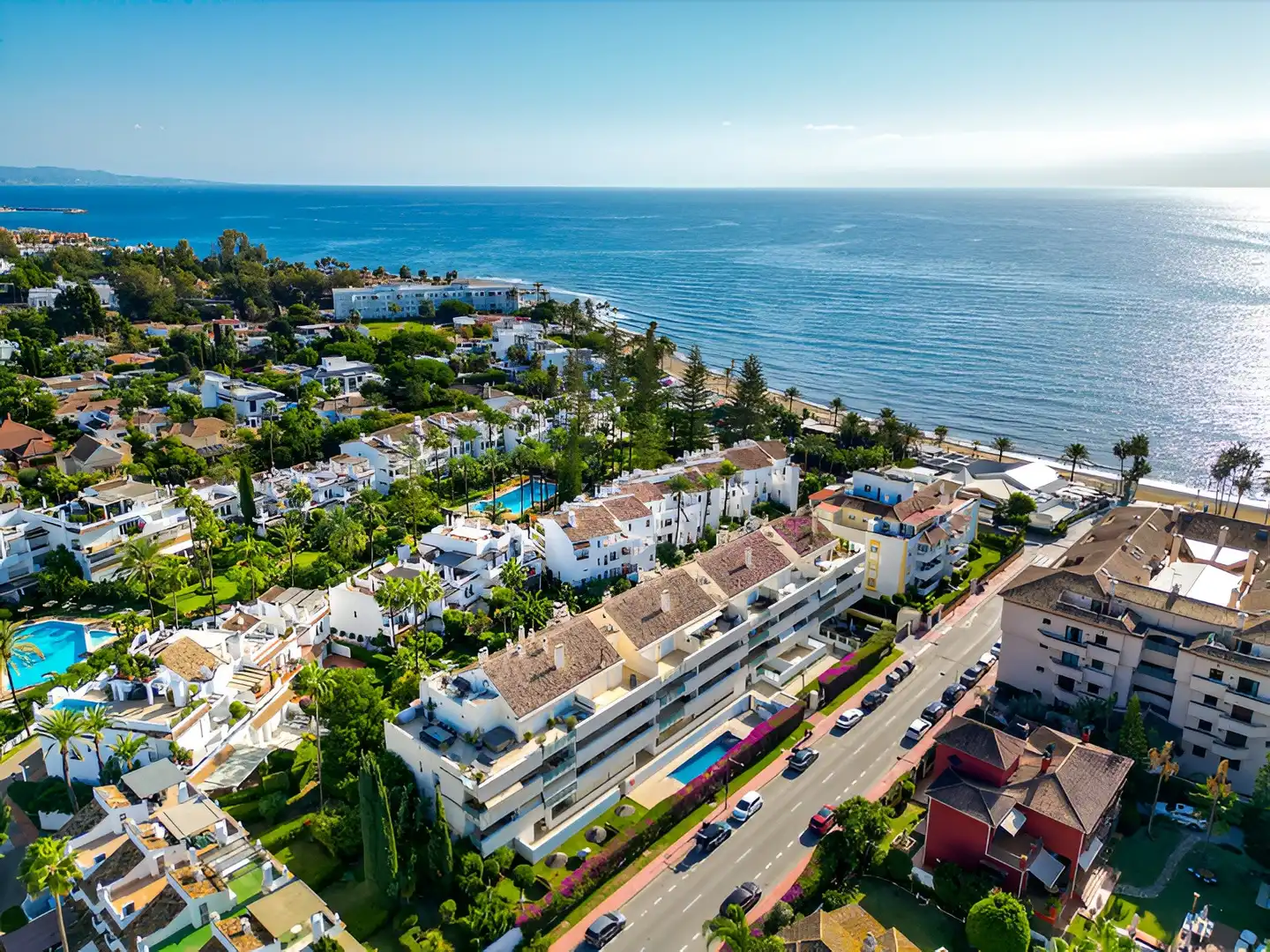 Exterior view of Apartments for sale in Marbella  with Air Conditioner, Heating and Private garden