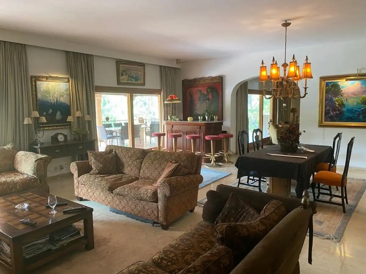 Sala d'estar de Casa o xalet en venda en  Palma de Mallorca amb Aire condicionat, Jardí privat i Terrassa