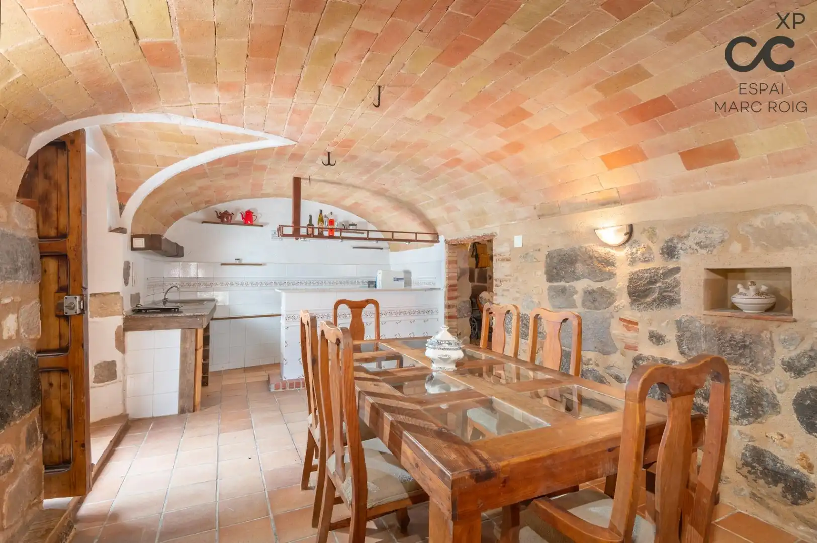 Cocina de Finca rústica en venta en Siurana con Calefacción, Jardín privado y Terraza