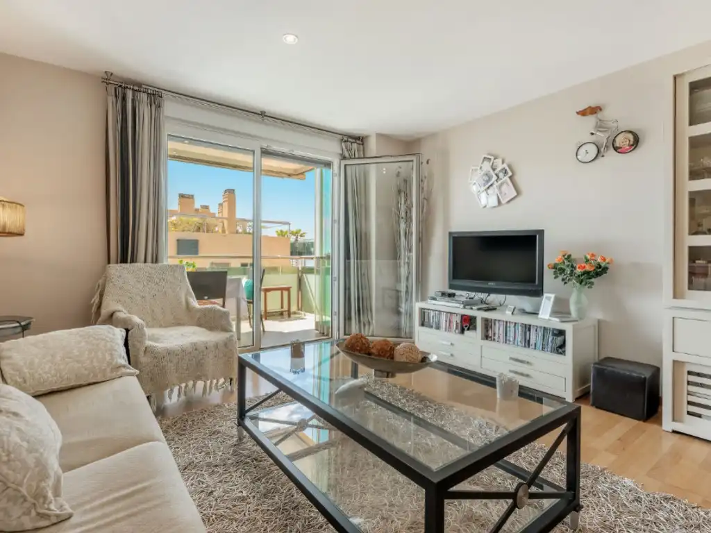 Living room of Attic for sale in El Campello  with Air Conditioner, Private garden and Terrace