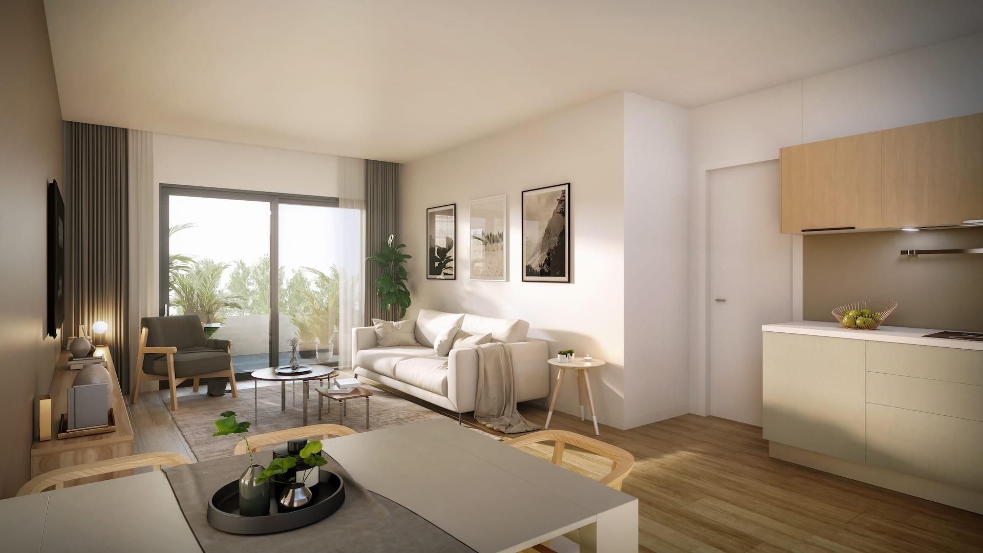Living room of Flat for sale in  Madrid Capital  with Heating