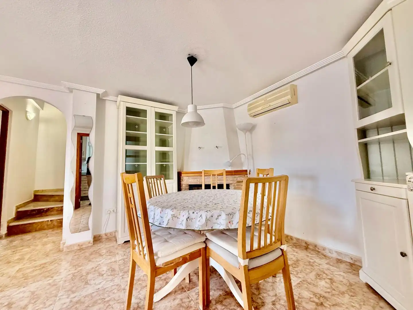 Dining room of Detached homes for sale in Pilar de la Horadada  with Air Conditioner, Private garden and Terrace