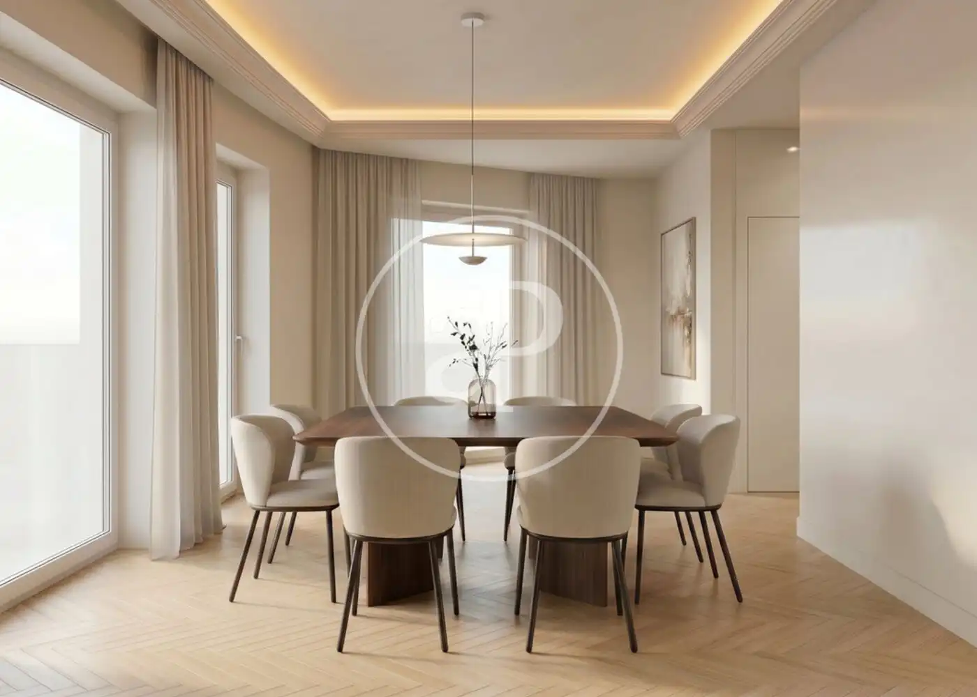 Dining room of Flat for sale in Barrio de Salamanca