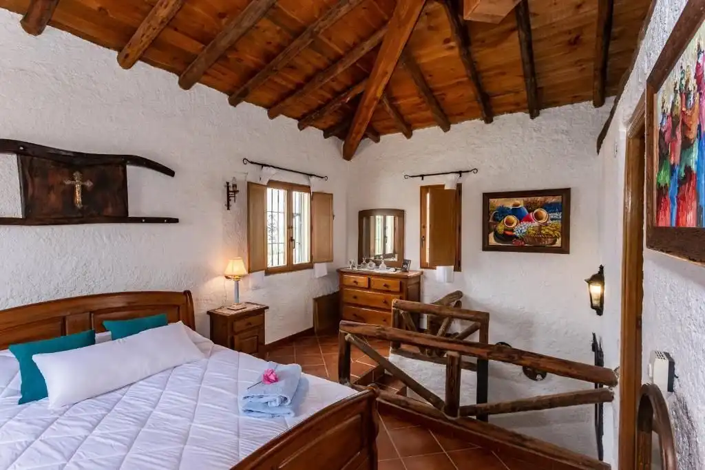 Bedroom of Houses for sale in La Granjuela  with Air Conditioner