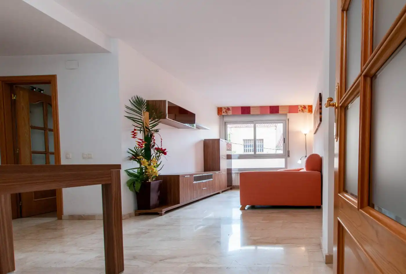 Sala de estar de Piso de alquiler en Sabadell con Aire acondicionado, Calefacción y Parquet
