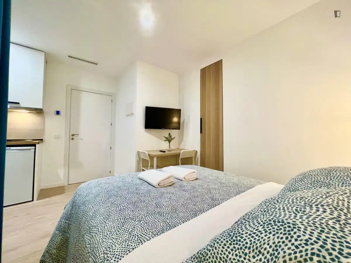 Habitación de Estudio de alquiler en Madrid con Aire acondicionado, Calefacción y Amueblado