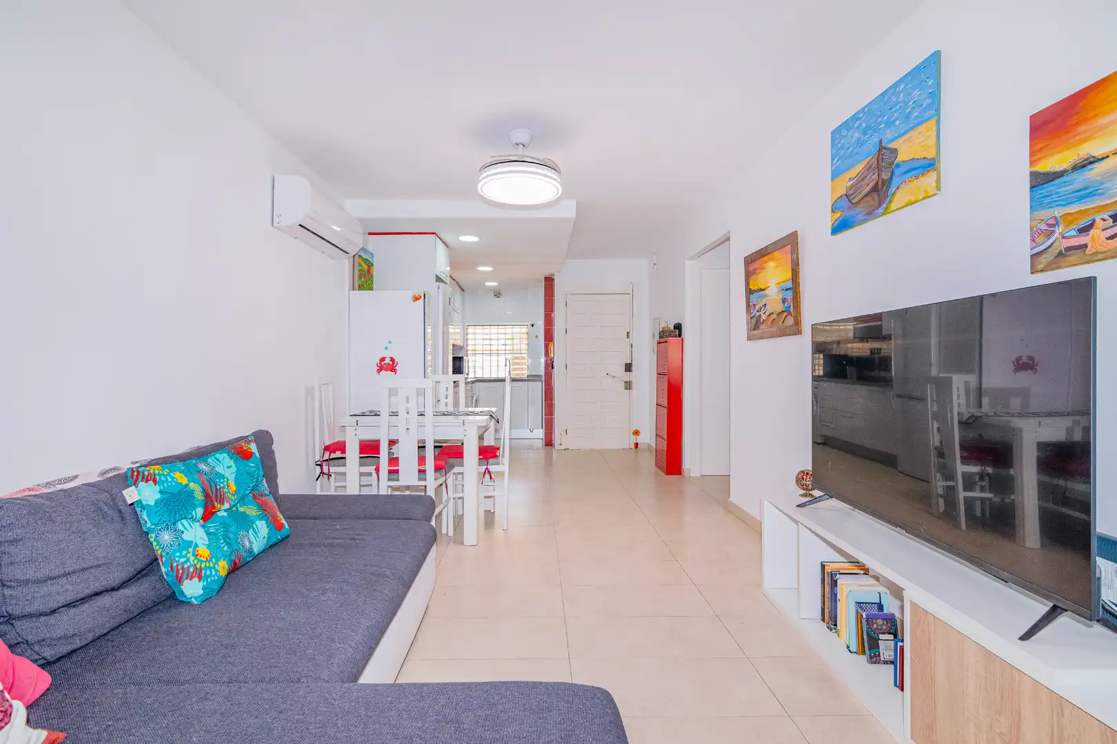Wohnzimmer von Wohnung zur Miete in Almuñécar mit Klimaanlage, Heizung und Terrasse
