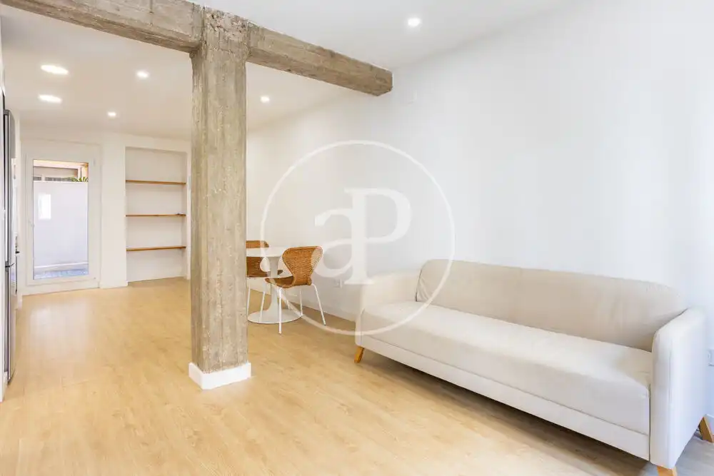Wohnzimmer von Wohnung zur Miete in Valencia mit Klimaanlage, Heizung und Terrasse