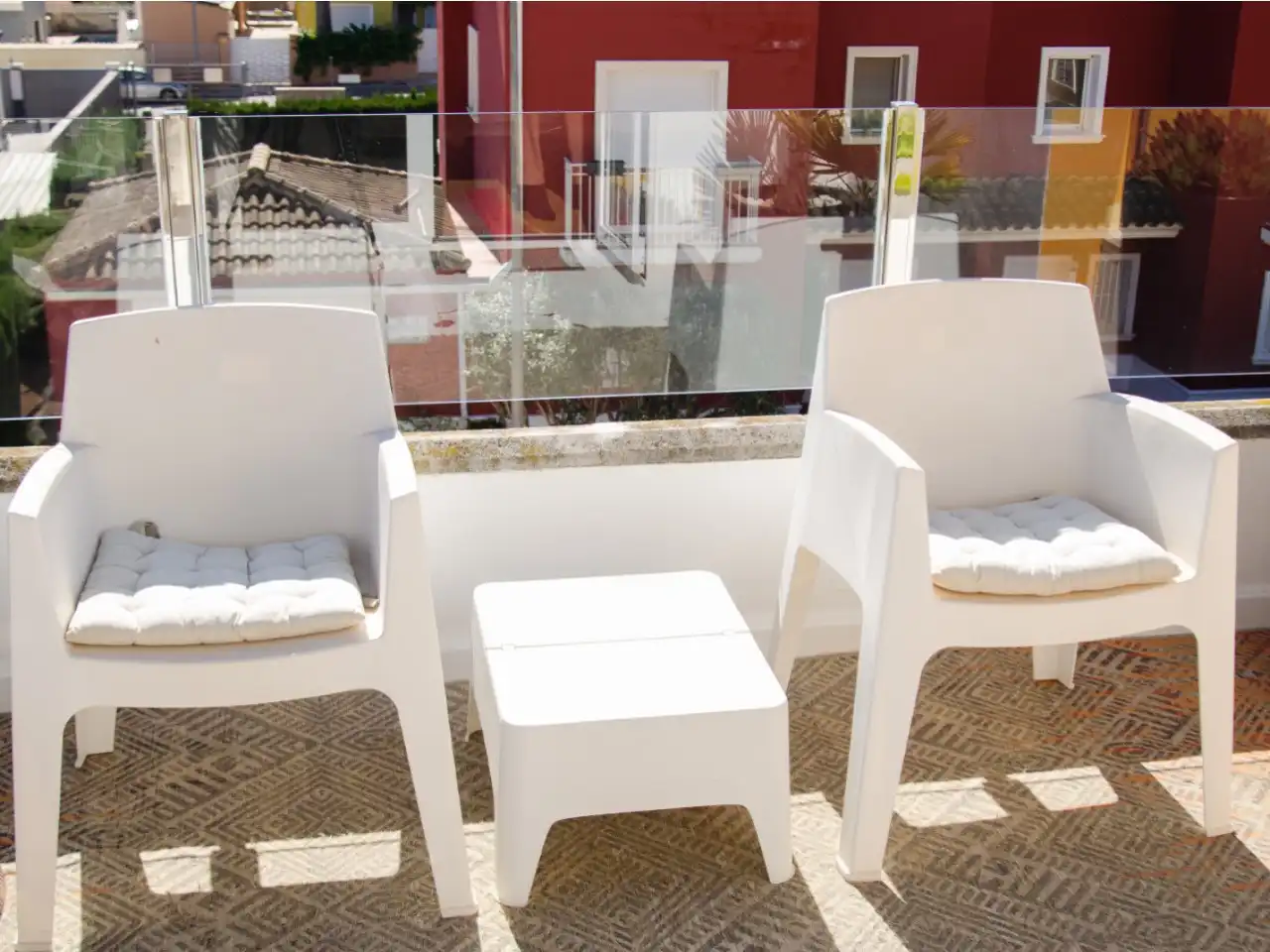 Terrassa de Casa adosada en venda en La Pobla de Vallbona amb Aire condicionat, Calefacció i Jardí privat