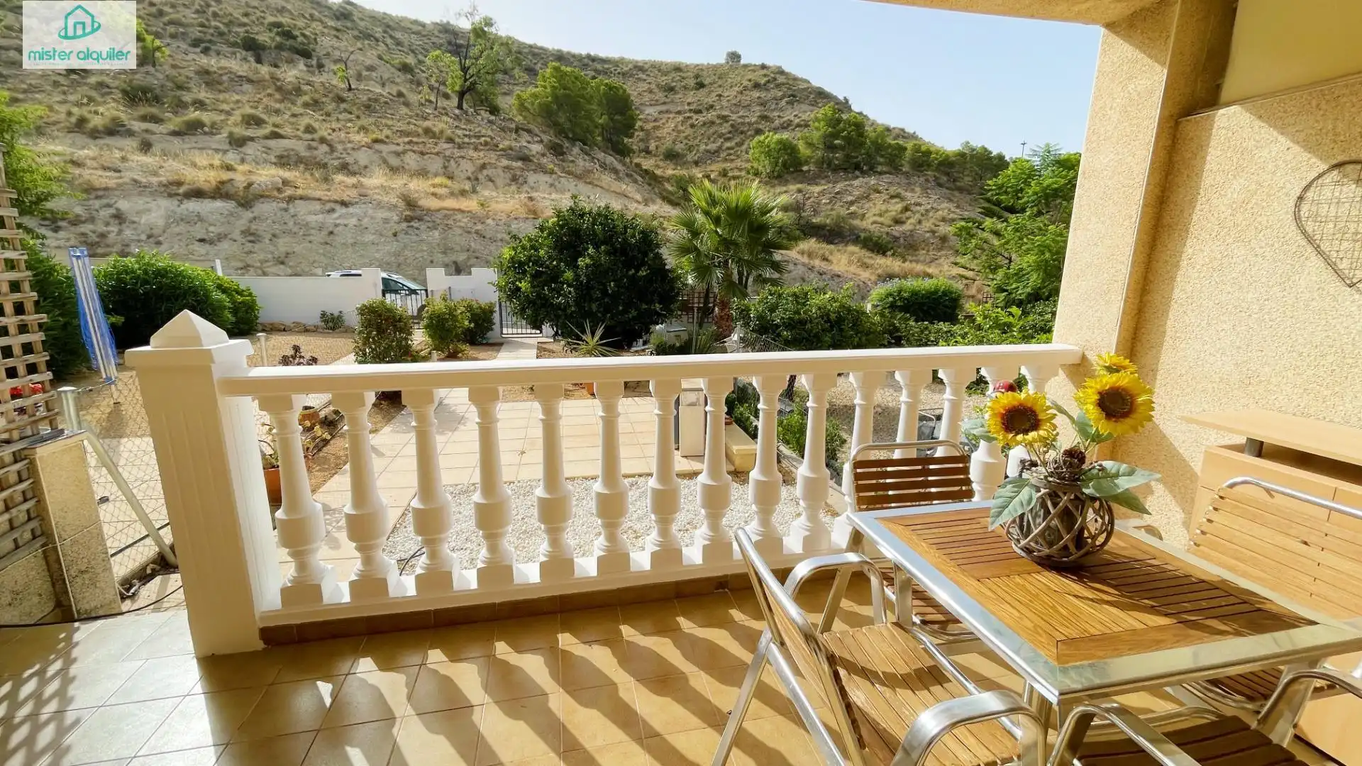 Terrassa de Casa o xalet de lloguer en Busot amb Aire condicionat, Calefacció i Jardí privat