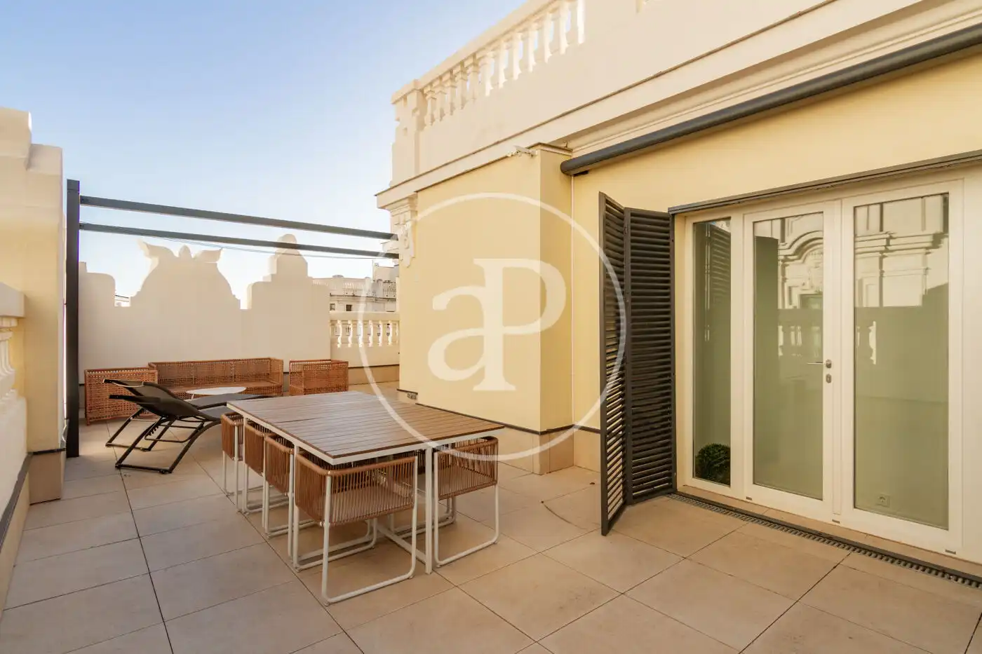 Terrace of Flat for rent in Madrid  with Air Conditioner, Heating and Furnished