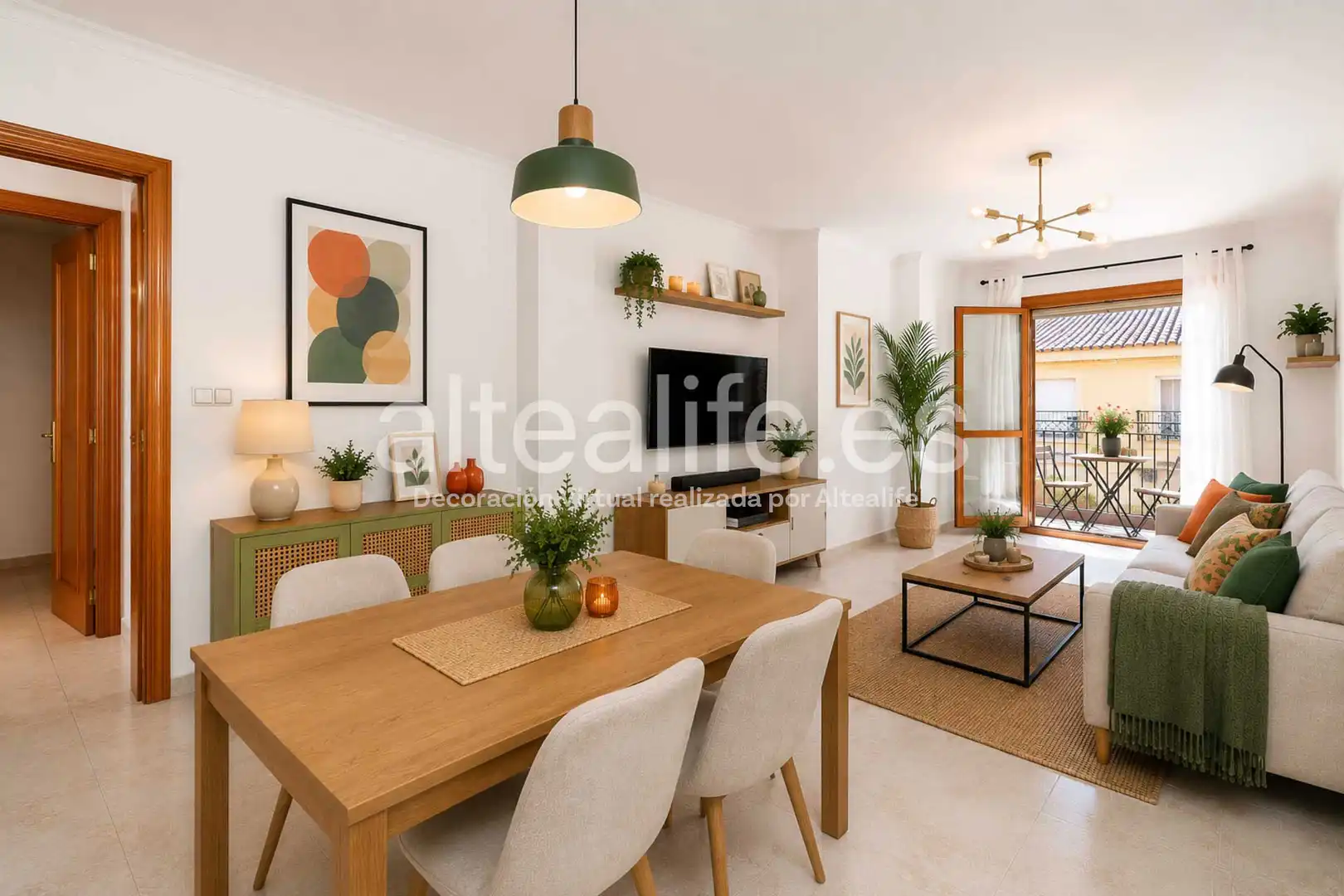 Sala de estar de Apartamento en venta en Polop con Aire acondicionado y Balcón