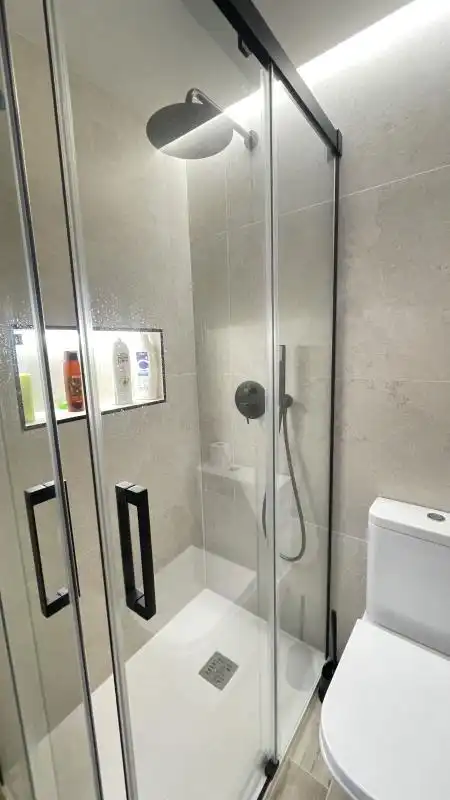 Badezimmer von Wohnung zur Miete in Canet d'En Berenguer mit Klimaanlage, Heizung und Privatgarten